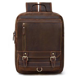 Large Leather Backpack Genuine Leather Backpack